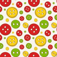Seamless background with buttons Vector illustration N2