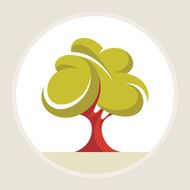 Beautiful tree - creative vector illustration
