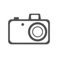 Photo camera element for web design Flat icon Vector illustration