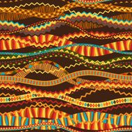 Ethnic ornament abstract geometric seamless fabric pattern N6