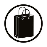 shopping bag vector icon N6