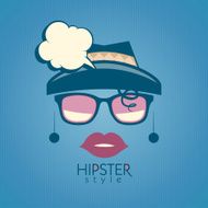 Background with fashion woman