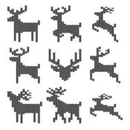 Knitted Christmas Reindeer N3