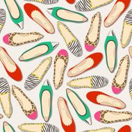 seamless fashion shoes pattern