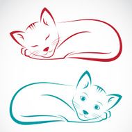 Vector image of an cat N9