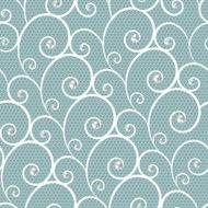 White lace seamless pattern with pearls