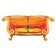 Vintage style sofa Classical sofa