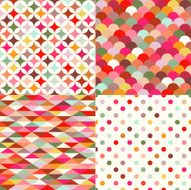 seamless multicolor geometric pattern N3