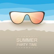 Abstract Summer Party Card or Cover Template