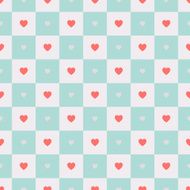Vector seamless retro pattern with hearts N4