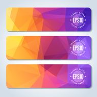 Abstract vector header banners N137