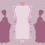 Rococo style vector background