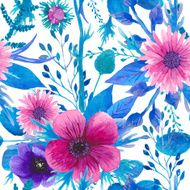 Watercolor seamless floral pattern N15