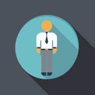 flat icon business man in a tie