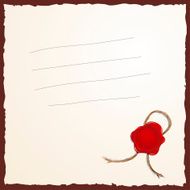 blank with wax seal