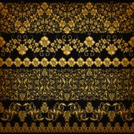 Horizontal elements decoration vector N25