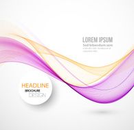 Abstract curved lines background Template brochure design N77