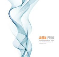Abstract curved lines background Template brochure design N78