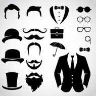 Gentleman icon set