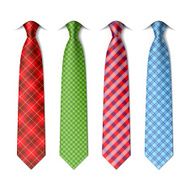 Plaid checkered silk ties
