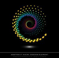 Abstract swirl shape illustration