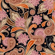 seamless pattern with paisley N7