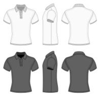 Men's polo shirt and t-shirt design templates