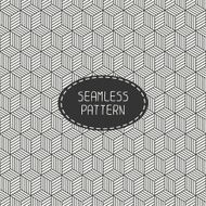 Geometric abstract seamless cube pattern with rhombuses Wrapping paper N2
