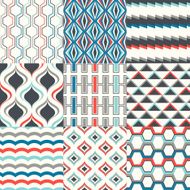 seamless geometric pattern set N12