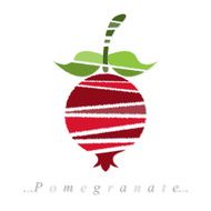 Vector of fruit pomegranate icon