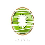 Vector of fruit kiwi icon N2