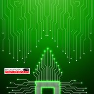 Cpu Circuit Board Vector illustration Eps 10 N11