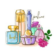 set of perfume bottles N2