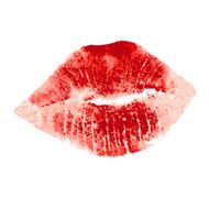 Woman lips on white background Lipstick kiss N9