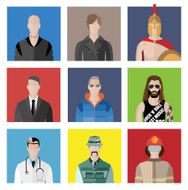 People Icon In Flat style N62