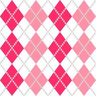 Retro Argyle seamless Pattern in Pink and white