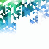 Abstract technology background with color triangle N10