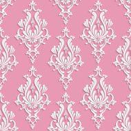 Vector Floral Damask Seamless Pattern N4