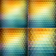 Abstract retro triangle background N12