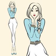 Sexy woman emotion N2