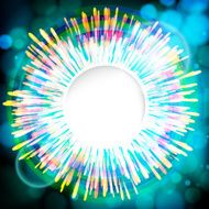 Abstract digital background with a round space for your text