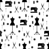 Seamless vector sewing pattern N2