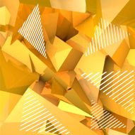 abstract background consisting of yellow triangles