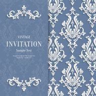 Vector Grey Floral 3d Christmas and Invitation Background Template