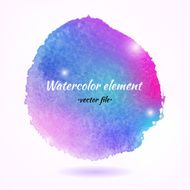 Watercolor Abstract Colorful Vector Element