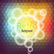 Colorful abstract polygon Retro background vector illustration N2