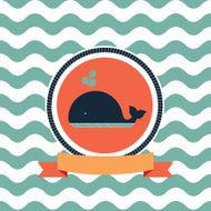 card of the sea whale