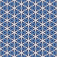 Seamless vector geometric flower pattern background N2