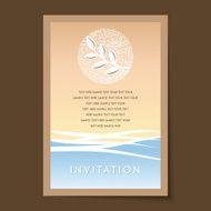 Invitation card design N2