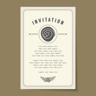 Beautiful vintage invitation cards layouts N38